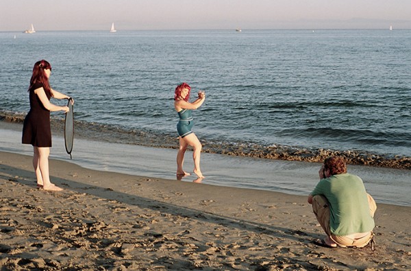 Photo shoot on Main Beach. I always get a kick out of watching other photographers at work. 