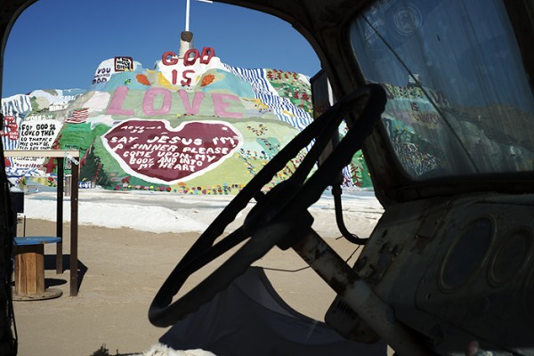 Leonard Knight's Salvation Mountain located just outside Niland. Photos don't do it justice.