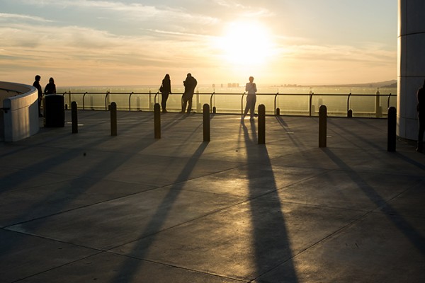 Sunset view from the Griffith Park Observatory. 