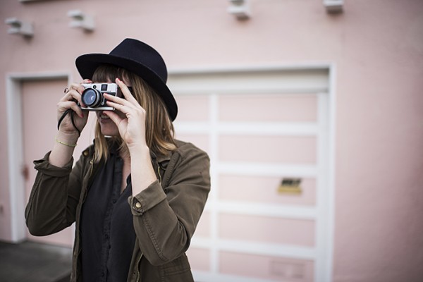 Snapping photos in the Richmond District.