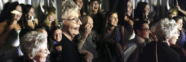 What could be more fun than a big photo booth full of family. iPhone eye view of the action.