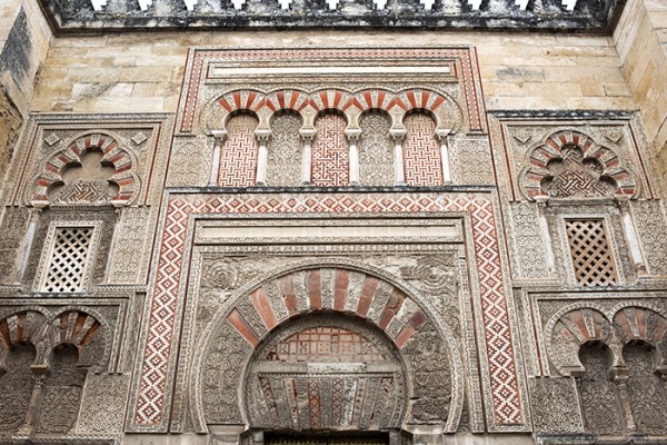 The Mezquita, once was a mosque. It was built in 785 on the foundation of a Christian church. In 1236, after Córdoba was recaptured by Fredinand III, the Mosque was reconverted into a Christian church. The Mosque was modified but still contains many Moorish architectural features. 